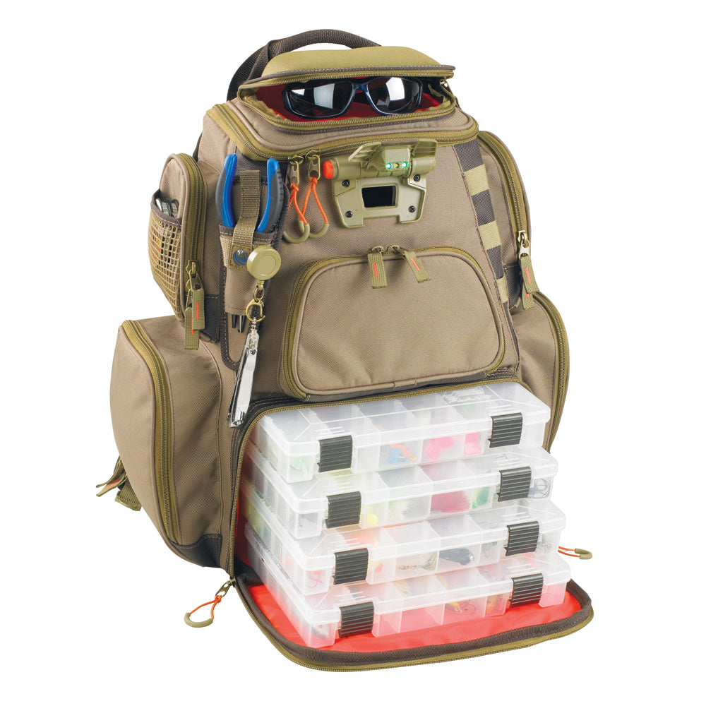 backpack tackle box with trays Wild River NOMAD Lighted Tackle Backpack w4 PT3600 Trays WT3604 – Mohawk Ave